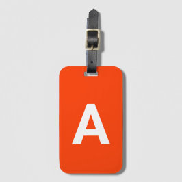 Fügen Sie initiale Monogram Personalisiert Simple  Gepäckanhänger
