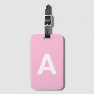 Fügen Sie initiale Monogram Personalisiert Simple  Gepäckanhänger
