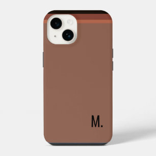 Fügen Sie initiale Monogramme moderne minimalistis iPhone 14 Hülle