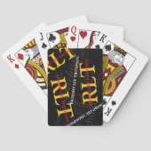 Fügen Sie Initialen und Namen hinzu, um eine perso Spielkarten (Rückseite)