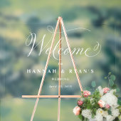 Fügen Sie jedes Ereignis, elegantes Begrüßungszeic Acrylschild