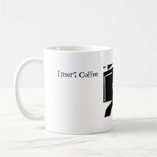 Fügen Sie Kaffee ein Kaffeetasse (Links)