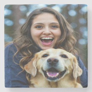 Fügen Sie Labrador Retriever Foto Personalisieren Steinuntersetzer