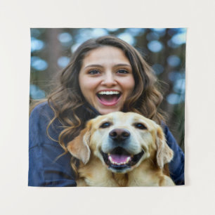 Fügen Sie Labrador Retriever Foto Personalisieren Wandteppich