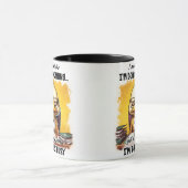 Fügen Sie Lach zu Ihrer Tasse für den Arbeitsallta (Zentrum)