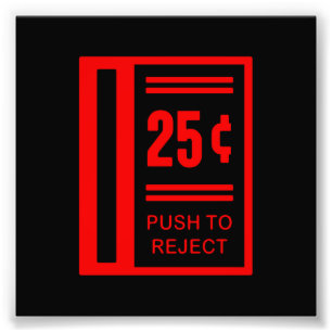 Fügen Sie Münze ein, um Säulengang-Videospiel z Fotodruck