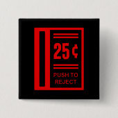 Fügen Sie Münze ein, um Säulengang-Videospiel zu Button (Vorderseite)