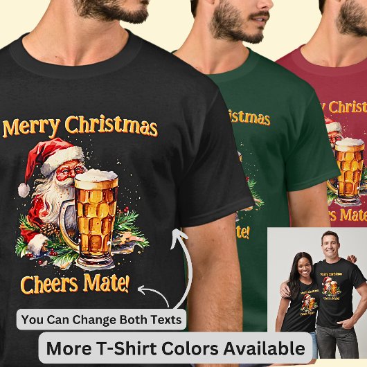 Fügen Sie Name ändern Text, Frohe Weihnachts-Cheer T-Shirt