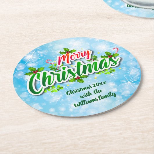 Fügen Sie Name Matching Mercury Blue Round Paper h Runder Pappuntersetzer (Angewinkelt)