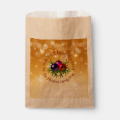 Fügen Sie Name Matching Weihnachten auf Gold Gevor Geschenktütchen (Vorderseite)