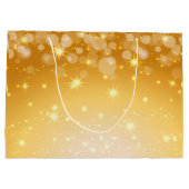 Fügen Sie Name Matching Weihnachten auf Gold Große Große Geschenktüte (Rückseite)