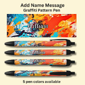 Fügen Sie Name, Nachricht auf Graffiti Paint Patte Kugelschreiber