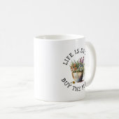 Fügen Sie Name, Text - Das Leben ist Kurz, Kaufen Kaffeetasse (VorderseiteRechts)