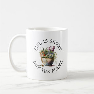 Fügen Sie Name, Text - Das Leben ist Kurz, Kaufen  Kaffeetasse
