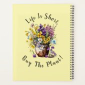 Fügen Sie Name, Text - Das Leben ist Kurz, Kaufen Planer (Rückseite)