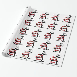 Fügen Sie Namen Geburtstags-Packpapier hinzu Geschenkpapier