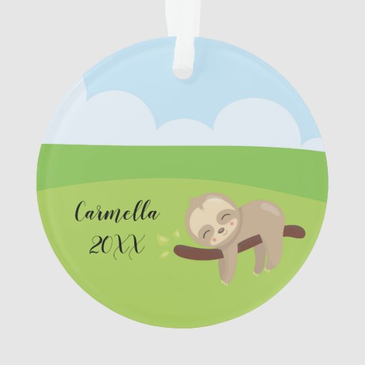 Fügen Sie Namen u. Jahr personalisiertem Ornament (Rückseite)