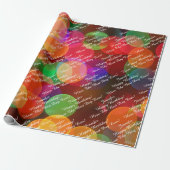 Fügen Sie Namen und Ihre Nachricht glücklich Gebur Geschenkpapier (Ungerollt)