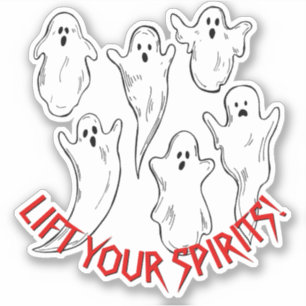 Fügen Sie Namenstext hinzu, heben Sie die Spirituo Aufkleber