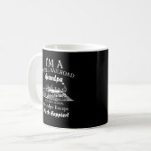 Fügen Sie Opa Name Model Railroad - viel glücklich Kaffeetasse (Vorderseite Links)