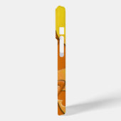 Fügen Sie Orange Hearts Yellow Template hinzu Case-Mate iPhone Hülle (Rückseite / Links)