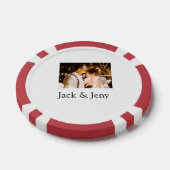 fügen Sie Pärchen Namen valentine Liebe romantisch Pokerchips (Einzeln)