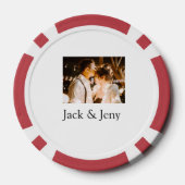 fügen Sie Pärchen Namen valentine Liebe romantisch Pokerchips (Rückseite)