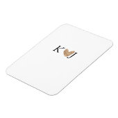 Fügen Sie Pärchenbrief Hochzeit goldenes Herz Glit Magnet (Linke Seite)