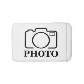Fügen Sie Personalisiertes Foto Hochzeit Modernes  Badematte (Vorderseite)