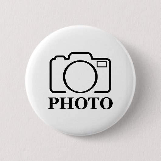 Fügen Sie Personalisiertes Foto Hochzeit Modernes  Button (Vorderseite)