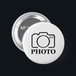 Fügen Sie Personalisiertes Foto Hochzeit Modernes  Button<br><div class="desc">Sie können es mit Ihrem Foto,  Logo oder mit Ihrem Text anpassen. Sie können sie wie gewünscht auf der Anpassungsseite platzieren. Modern,  einzigartig,  einfach oder persönlich,  es ist Ihre Wahl.</div>