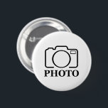 Fügen Sie Personalisiertes Foto Hochzeit Modernes  Button<br><div class="desc">Sie können es mit Ihrem Foto,  Logo oder mit Ihrem Text anpassen. Sie können sie wie gewünscht auf der Anpassungsseite platzieren. Modern,  einzigartig,  einfach oder persönlich,  es ist Ihre Wahl.</div>