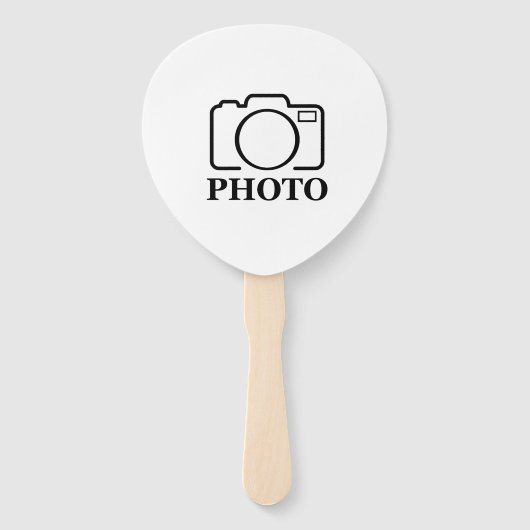 Fügen Sie Personalisiertes Foto Hochzeit Modernes Fächer (Vorderseite)