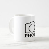 Fügen Sie Personalisiertes Foto Hochzeit Modernes Kaffeetasse (Vorderseite Links)