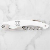 Fügen Sie Personalisiertes Foto Hochzeit Modernes Kellnermesser (Vorderseite)