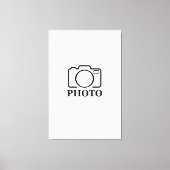 Fügen Sie Personalisiertes Foto Hochzeit Modernes Leinwanddruck (Vorderseite)