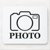 Fügen Sie Personalisiertes Foto Hochzeit Modernes Mousepad (Vorne)