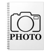 Fügen Sie Personalisiertes Foto Hochzeit Modernes  Notizblock (Vorderseite)