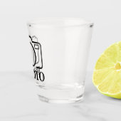 Fügen Sie Personalisiertes Foto Hochzeit Modernes Schnapsglas (Rechts)