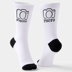 Fügen Sie Personalisiertes Foto Hochzeit Modernes  Socken