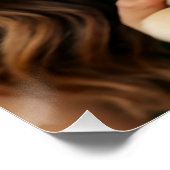 Fügen Sie Pug-Foto Personalize Customize hinzu Poster (Ecke)