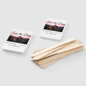 Fügen Sie Save the Date das Foto mit dem Namen des Fächer (Non-assembled)