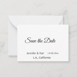 Fügen Sie Save the Date das Foto mit dem Namen des Mitteilungskarte