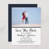 Fügen Sie Save the Date Ihre Foto-Flachkarte hinzu (Vorne/Hinten)