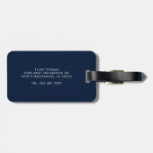 Fügen Sie Tennis Club Name und Rücksendeadresse Na Gepäckanhänger (Rückseite horizontal)