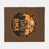 Fügen Sie Text BMX Freestyle Street Style Expert h Fleecedecke (Vorderseite (Horizontal))