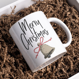 Fügen Sie Text Frohe Weihnachten Hübsche Weihnacht Kaffeetasse