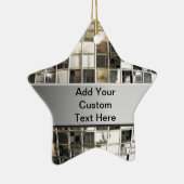 Fügen Sie Text funkelnder silberner Keramikornament (Rechts)