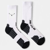 Fügen Sie Text hier druckte weiche Stretchy Premiu Socken (Rechts)