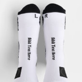 Fügen Sie Text hier gedruckte Crew mit Kronenblätt Socken (Oben)